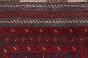 Dark Red Mashwani 2' 5 x 11' 8 - No. 63621 - ALRUG Rug Store