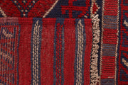 Dark Red Mashwani 2' x 7' 8 - No. 63626 - ALRUG Rug Store