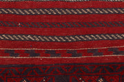 Dark Red Mashwani 2' 1 x 7' 8 - No. 63630 - ALRUG Rug Store