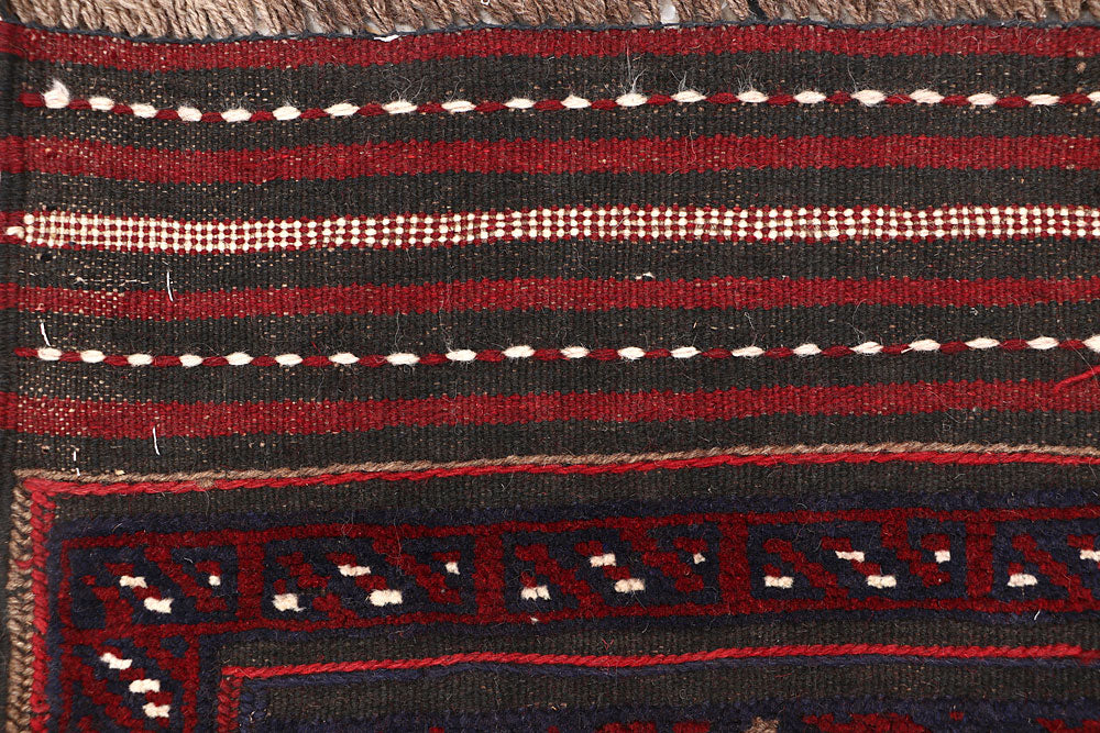 Dark Blue Mashwani 2' x 7' 8 - No. 63641 - ALRUG Rug Store