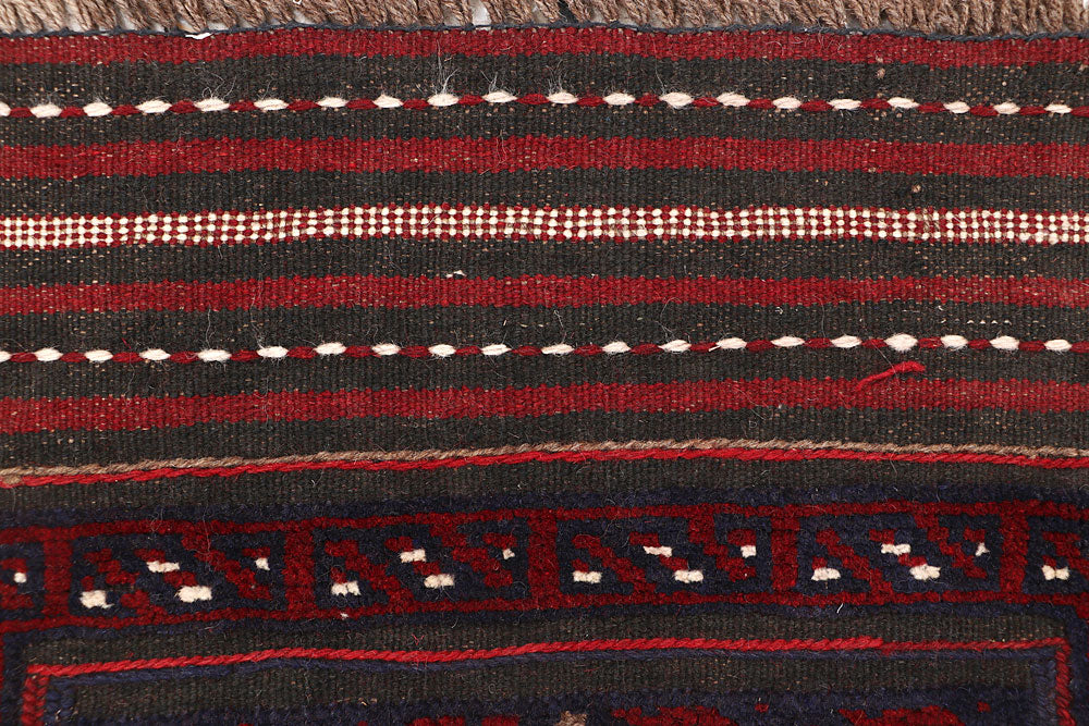 Dark Blue Mashwani 2' x 7' 8 - No. 63641 - ALRUG Rug Store