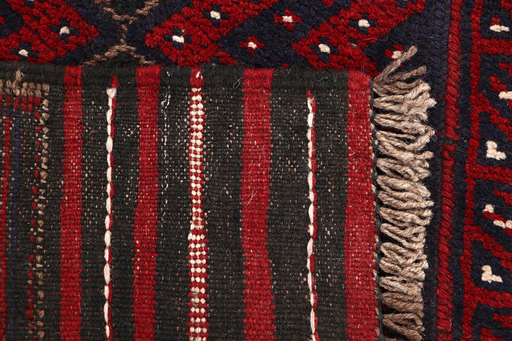 Dark Blue Mashwani 2' x 7' 8 - No. 63641 - ALRUG Rug Store