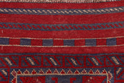 Dark Red Mashwani 2' x 7' 9 - No. 63648 - ALRUG Rug Store