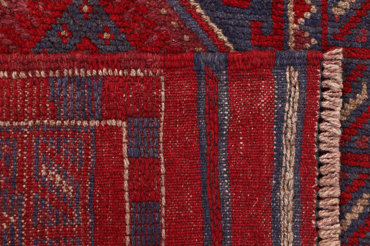 Dark Red Mashwani 2' x 7' 9 - No. 63648 - ALRUG Rug Store