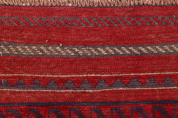 Dark Red Mashwani 1' 10 x 7' 8 - No. 63650 - ALRUG Rug Store