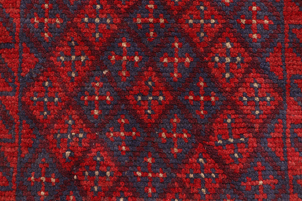 Dark Red Mashwani 1' 10 x 7' 8 - No. 63650 - ALRUG Rug Store