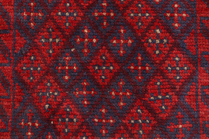 Dark Red Mashwani 1' 10 x 7' 8 - No. 63650 - ALRUG Rug Store