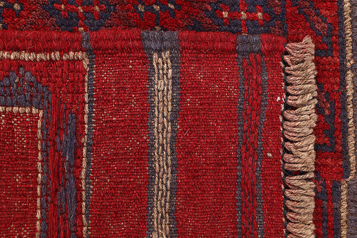 Dark Red Mashwani 1' 10 x 7' 8 - No. 63650 - ALRUG Rug Store
