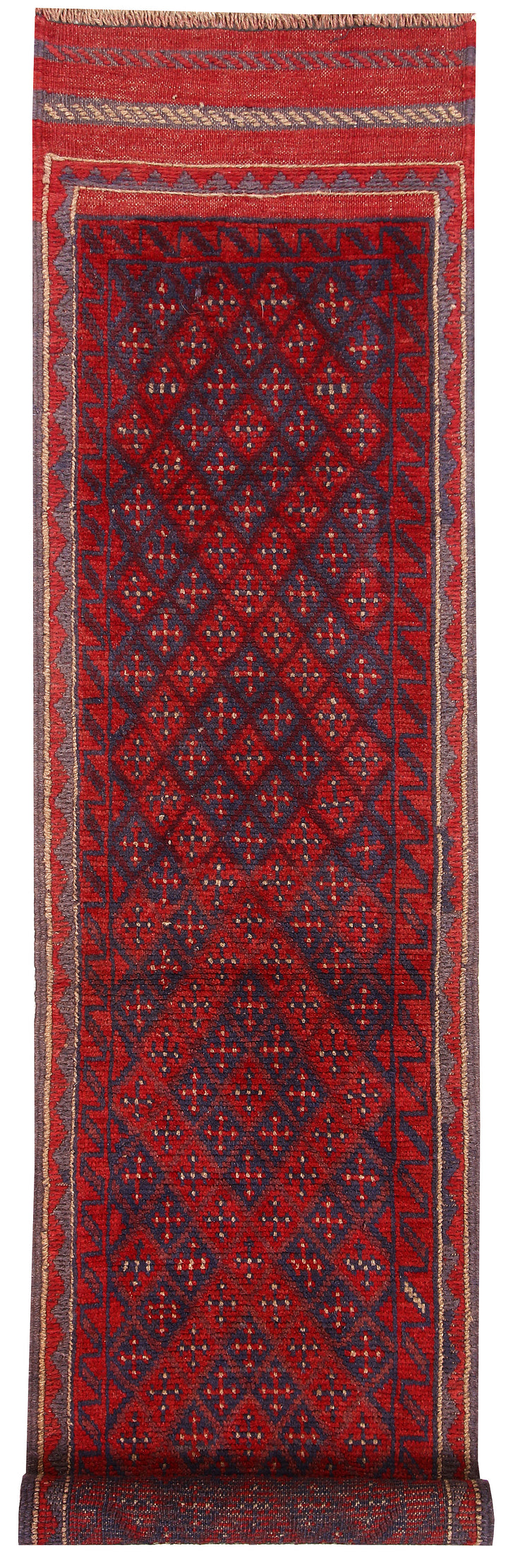Dark Red Mashwani 1' 10 x 7' 8 - No. 63650 - ALRUG Rug Store