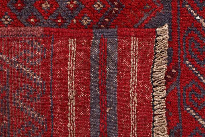 Dark Red Mashwani 2' x 7' 11 - No. 63660 - ALRUG Rug Store