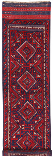 Dark Red Mashwani 1' 11 x 7' 1 - No. 63664 - ALRUG Rug Store