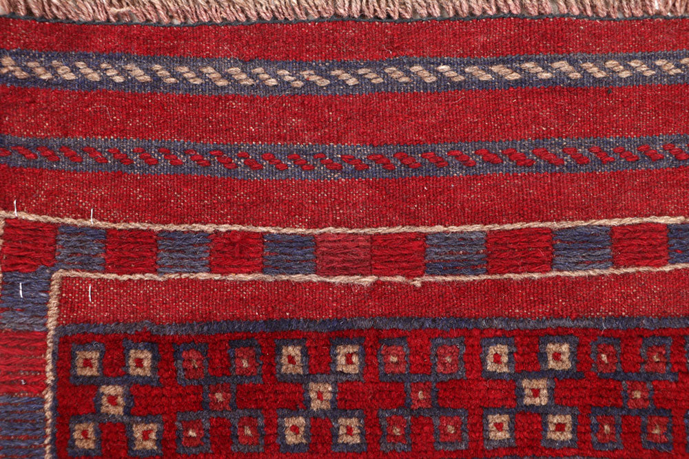 Dark Red Mashwani 1' 11 x 7' 10 - No. 63666 - ALRUG Rug Store