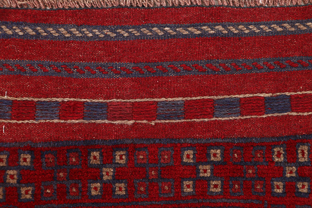 Dark Red Mashwani 1' 11 x 7' 10 - No. 63666 - ALRUG Rug Store