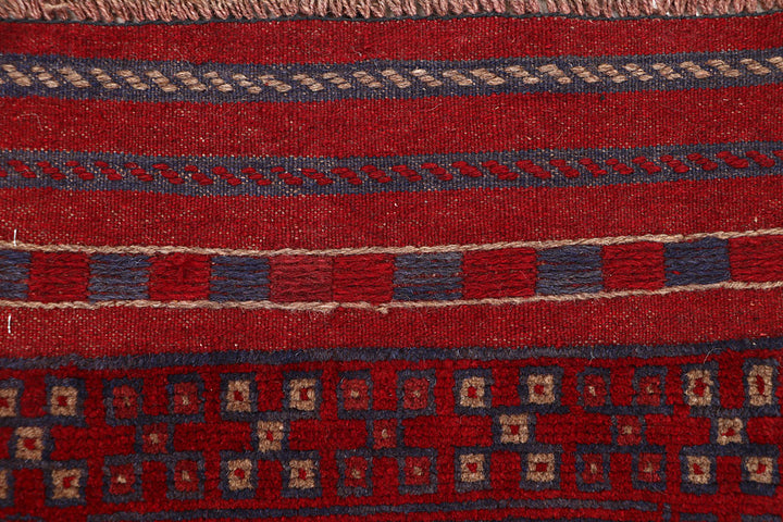 Dark Red Mashwani 1' 11 x 7' 10 - No. 63666 - ALRUG Rug Store