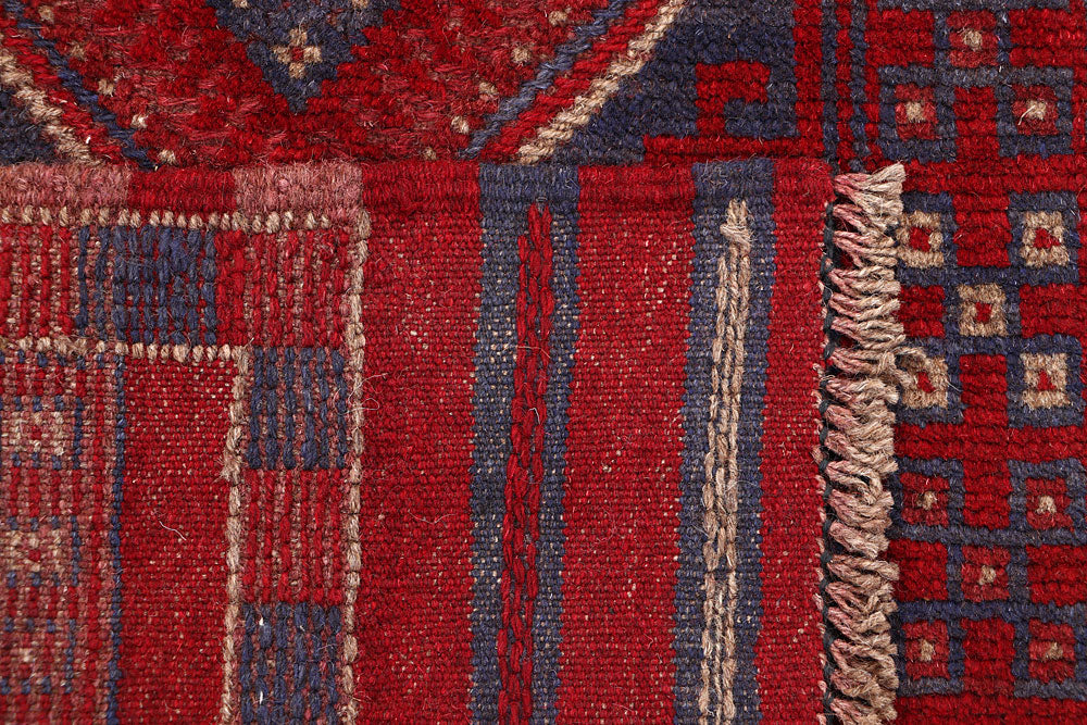 Dark Red Mashwani 1' 11 x 7' 10 - No. 63666 - ALRUG Rug Store