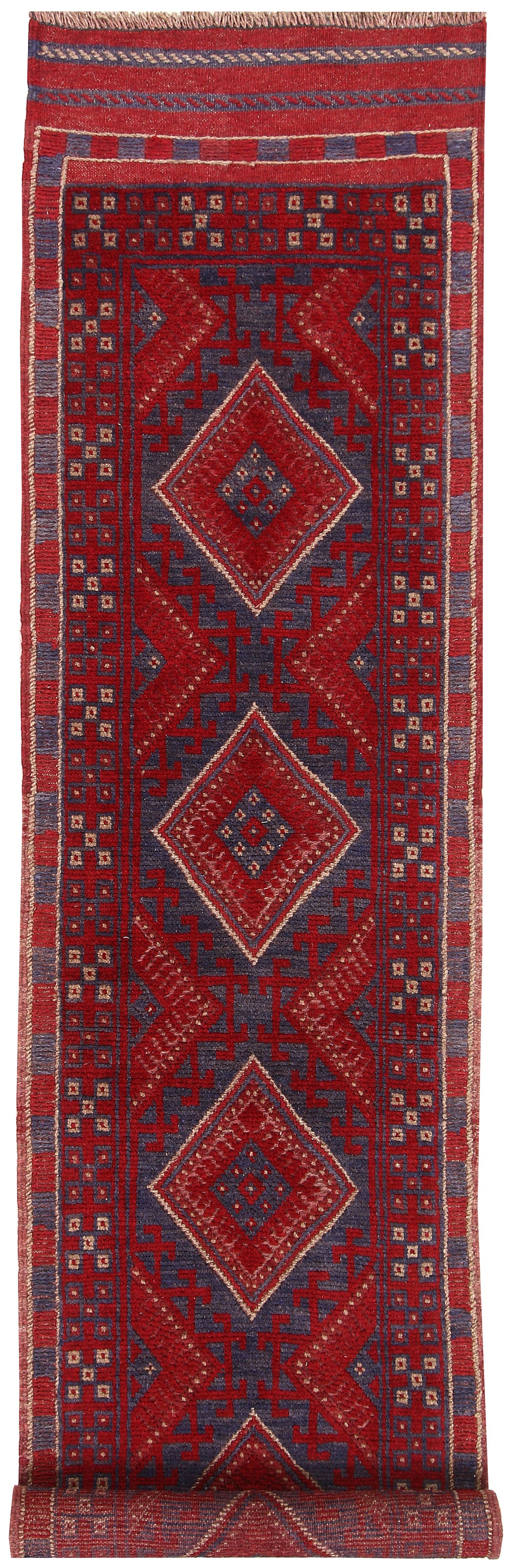 Dark Red Mashwani 1' 11 x 7' 10 - No. 63666 - ALRUG Rug Store