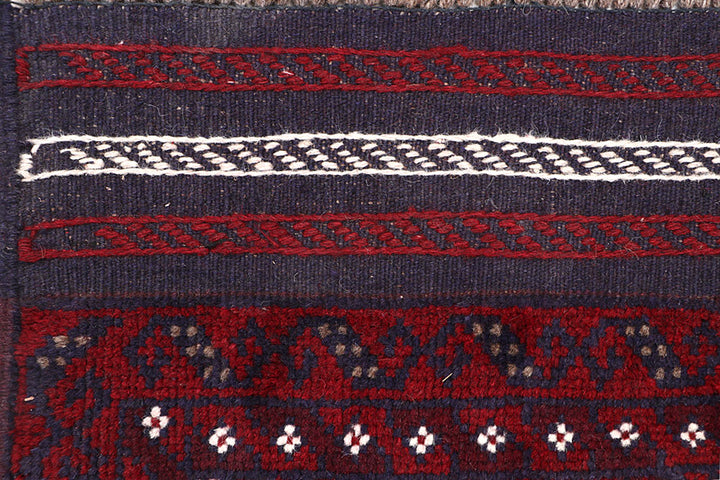 Dark Red Mashwani 1' 10 x 8' 2 - No. 63667 - ALRUG Rug Store