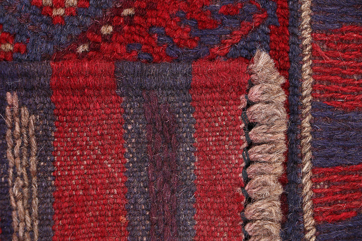 Dark Red Mashwani 2' x 8' 10 - No. 63695 - ALRUG Rug Store