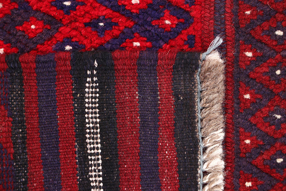 Dark Red Mashwani 1' 11 x 8' 2 - No. 63706 - ALRUG Rug Store