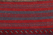 Dark Red Mashwani 2' 1 x 8' 5 - No. 63713 - ALRUG Rug Store