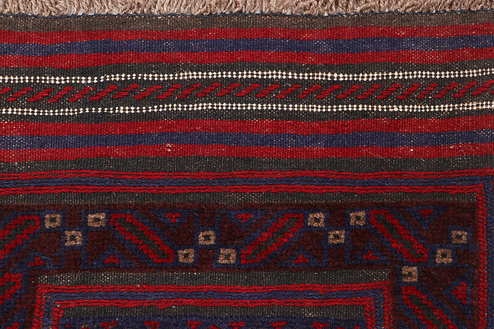 Dark Blue Mashwani 2' x 7' 10 - No. 63727 - ALRUG Rug Store