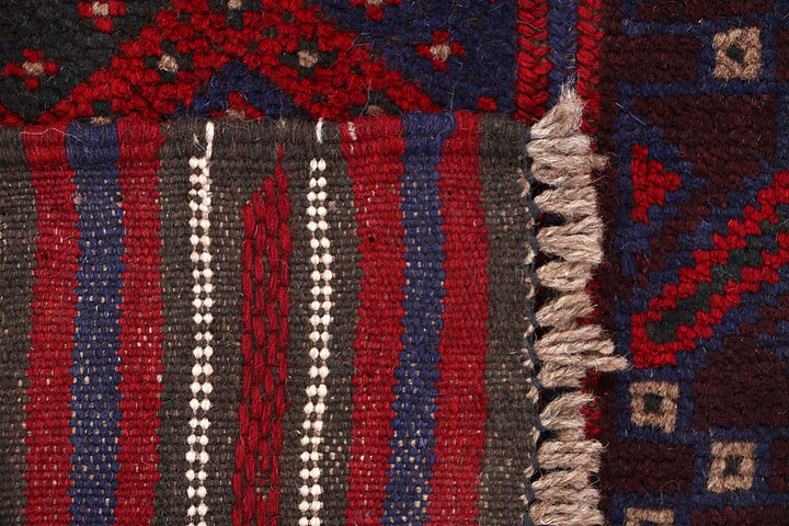 Dark Blue Mashwani 2' x 7' 10 - No. 63727 - ALRUG Rug Store