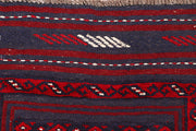 Dark Red Mashwani 2' 1 x 7' 10 - No. 63730 - ALRUG Rug Store