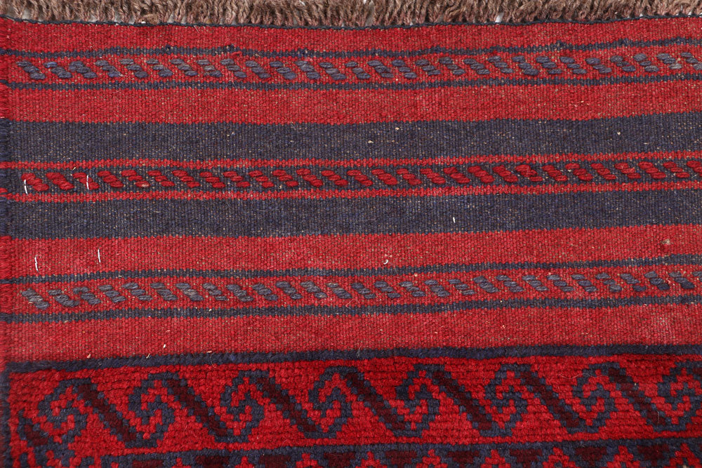 Dark Red Mashwani 1' 11 x 8' 4 - No. 63732 - ALRUG Rug Store