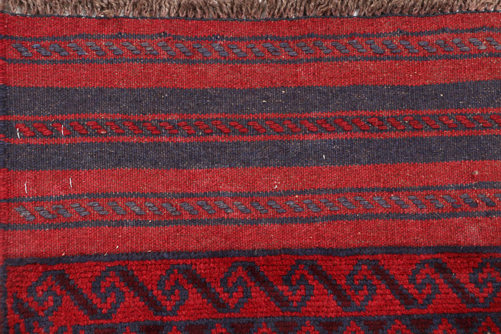 Dark Red Mashwani 1' 11 x 8' 4 - No. 63732 - ALRUG Rug Store