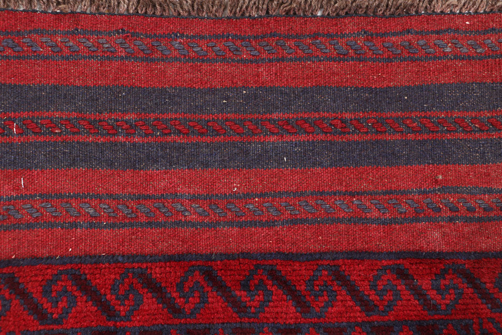Dark Red Mashwani 1' 11 x 8' 4 - No. 63732 - ALRUG Rug Store