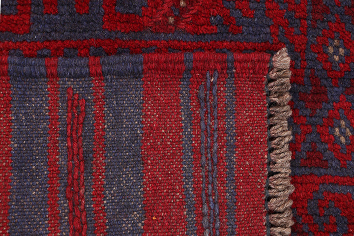 Dark Red Mashwani 1' 11 x 8' 4 - No. 63732 - ALRUG Rug Store