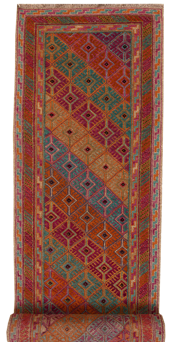 Multi Colored Mashwani 2' 9 x 12' 8 - No. 63742 - ALRUG Rug Store
