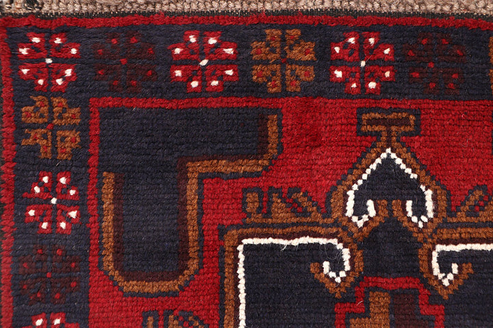 Dark Red Baluchi 2' 5 x 7' 11 - No. 63750 - ALRUG Rug Store