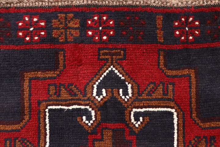 Dark Red Baluchi 2' 5 x 7' 11 - No. 63750 - ALRUG Rug Store