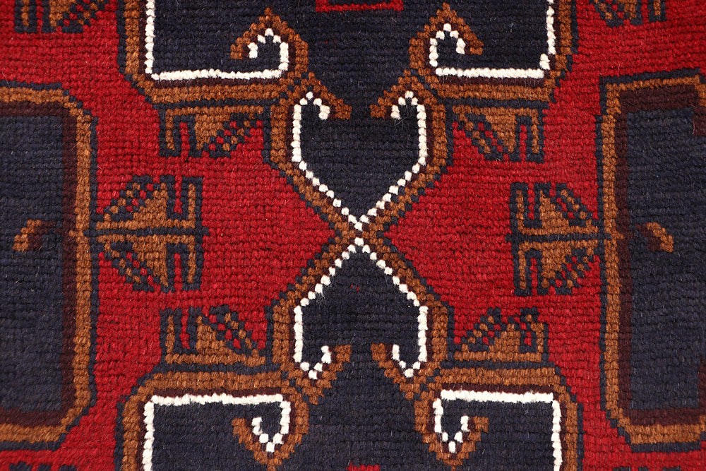 Dark Red Baluchi 2' 5 x 7' 11 - No. 63750 - ALRUG Rug Store