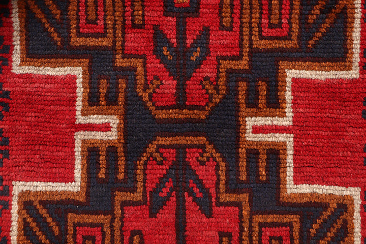 Dark Red Baluchi 2' 4 x 8' - No. 63751 - ALRUG Rug Store
