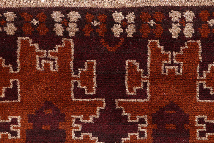 Saddle Brown Baluchi 2' 7 x 8' 2 - No. 63753 - ALRUG Rug Store