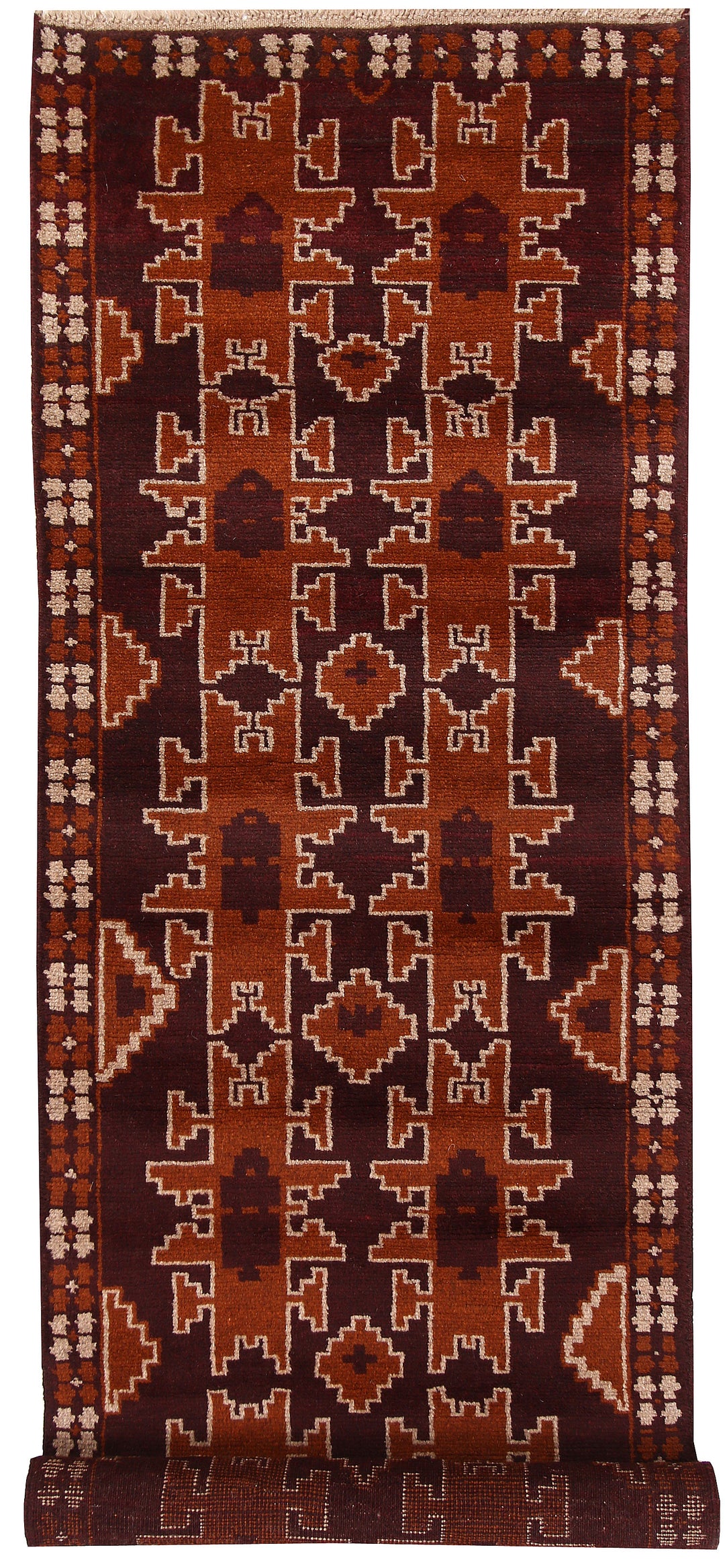Saddle Brown Baluchi 2' 7 x 8' 2 - No. 63753 - ALRUG Rug Store