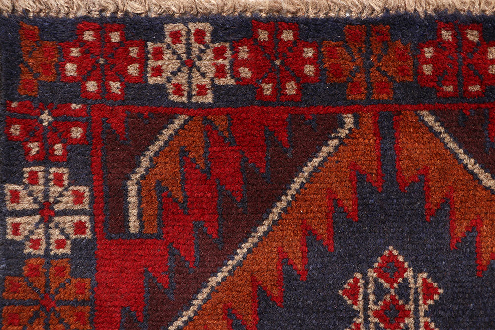 Dark Red Baluchi 2' 5 x 7' 8 - No. 63754 - ALRUG Rug Store