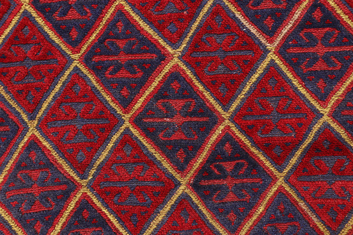 Dark Red Mashwani 3' 9 x 4' 3 - No. 63763