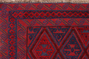 Dark Red Mashwani 3' 11 x 4' 1 - No. 63772