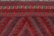 Dark Red Mashwani 3' 11 x 4' 4 - No. 63783 - ALRUG Rug Store