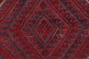 Dark Red Mashwani 3' 7 x 4' 2 - No. 63786 - ALRUG Rug Store