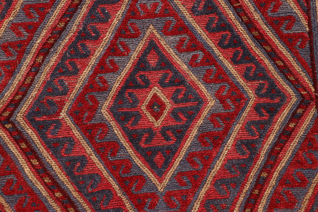 Dark Red Mashwani 3' 6 x 4' 3 - No. 63787