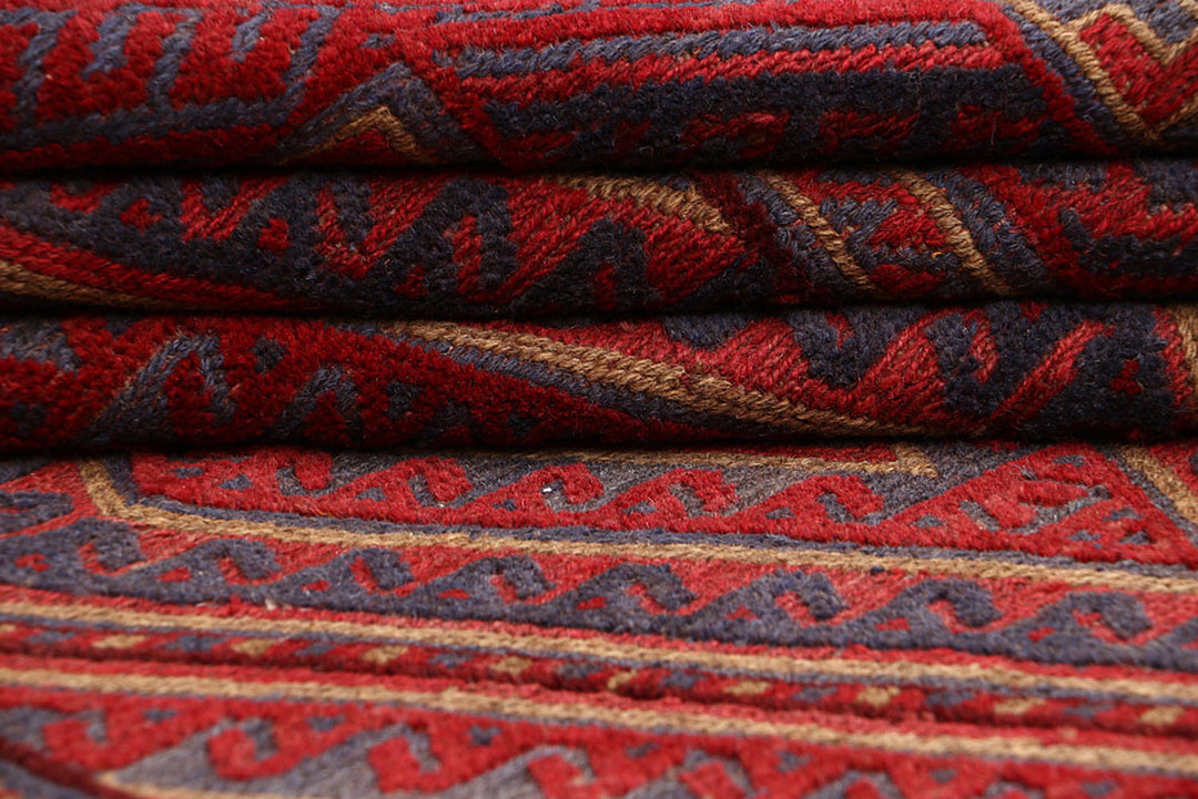 Dark Red Mashwani 3' 6 x 4' 3 - No. 63787