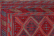 Dark Red Mashwani 3' 8 x 4' 2 - No. 63794 - ALRUG Rug Store
