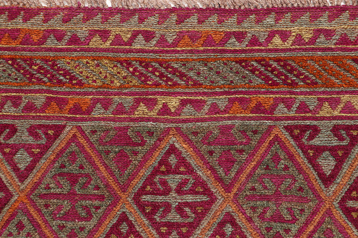 Multi Colored Mashwani 3' 7 x 3' 11 - No. 63822