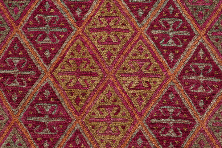 Multi Colored Mashwani 3' 7 x 3' 11 - No. 63822
