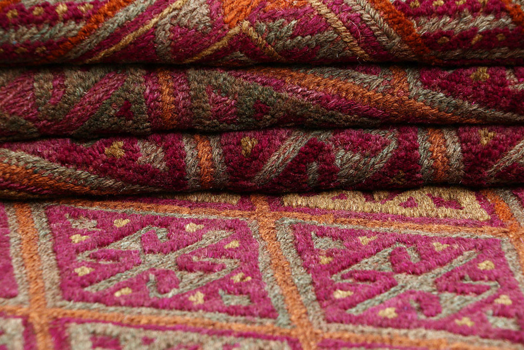 Multi Colored Mashwani 3' 7 x 3' 11 - No. 63822