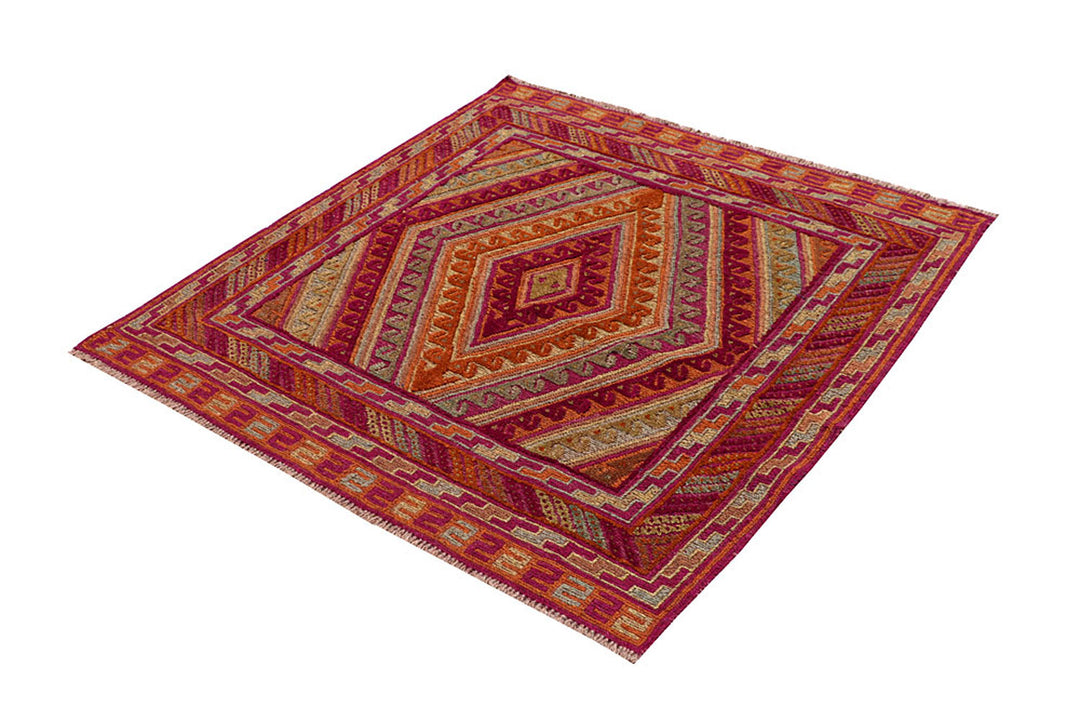 Multi Colored Mashwani 3'  11" x 3'  11" - No. QA27087